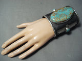 Native American One Of The Biggest Ever #8 Turquoise Sterling Silver Thunderbird Bracelet-Nativo Arts