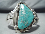 Excellent Navajo Native American Royston Turquoise Sterling Silver Bracelet-Nativo Arts