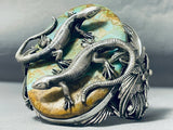 281 Gram Mind Blowing Native American Turquoise Sterling Silver Bracelet-Nativo Arts