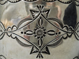 Important Vintage Native American Navajo Perfect Silver Works Douglas Sterling Silver Bracelet-Nativo Arts