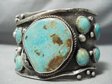 One Of The Best Vintage Native American Navajo Royston Turquoise Sterling Silver Bracelet-Nativo Arts