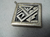 Native American Historical Vintage Michael Kabotie Sterling Silver Pendant-Nativo Arts