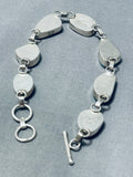 Gorgeous Vintage Native American Navajo 7 Royston Turquoise Sterling Silver Bracelet-Nativo Arts