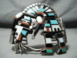 Museum One Of Finest Vintage Native American Zuni Turquoise Sterling Silver Bracelet-Nativo Arts