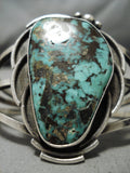Incredible!! Vintage Native American Navajo Royston Turquoise Sterling Silver Bracelet Old-Nativo Arts