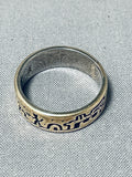 Native American Very Important Vintage Santo Domingo Vidal Aragon Gold Sterling Silver Ring-Nativo Arts