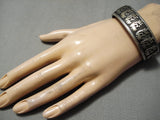 Native American Important Vintage Hopi 14k Gold Dancing Kokopelli Sterling Silver Bracelet-Nativo Arts