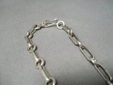 Heavy Important Vintage Native American Navajo Ben Begaye Sterling Silver Necklace-Nativo Arts