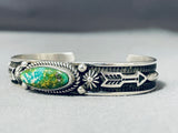 Important Al Jake Native American Navajo Royston Turquoise Sterling Silver Bracelet-Nativo Arts
