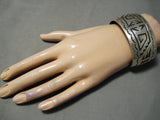 Fascinating Navajo Sterling Silver Bracelet Native American-Nativo Arts