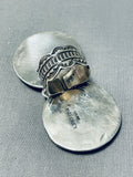 One Of The Biggest Ever Native American Navajo Petrified Wood Sterling Silver Ring-Nativo Arts