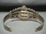 Native American Repoussed Early Sterling Silver Southwestern Bracelet Cuff-Nativo Arts