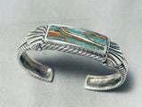 Stunning Vintage Southwestern Rainbow Stone Sterling Silver Bracelet-Nativo Arts
