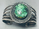 Important Vintage Native American Navajo Damale Turquoise Sterling Silver Bracelet-Nativo Arts