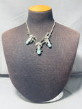 Choker Style Detailed Vintage Native American Navajo Turquoise Heishi Sterling Silver Necklace-Nativo Arts
