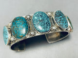 Intense Spiderweb Matrix Vintage Native American Navajo Sterling Silver Bracelet-Nativo Arts