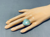 Magnificent San Felipe #8 Turquoise Mine Sterling Silver Ring-Nativo Arts