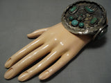 Best Vintage Native American Navajo Kachina Cerrillos Turquoise Sterling Silver Bracelet-Nativo Arts