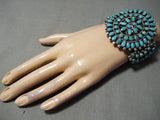Newsworthy Vintage Native American Navajo Turquoise Sterling Silver Bracelet Old-Nativo Arts
