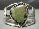 Important Vintage Native American Navajo Royston Turquoise Sterling Silver Bracelet Old-Nativo Arts