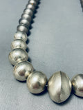 Unique Sections Of Tarnish Vintage Native American Navajo Sterling Silver Necklace-Nativo Arts