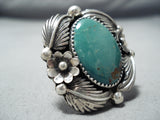 Marvelous Navajo Royston Turquoise Sterling Silver Ring Native American-Nativo Arts