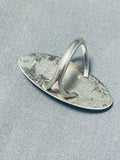 One Of A Kind Vintage Native American Navajo Royston Sterling Silver Shadowbox Ring-Nativo Arts