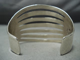 Gigantic Navajo 7 Rail Sterling Silver Bracelet Native American-Nativo Arts