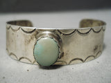 Stunning Vintage Native American Navajo Royston Turquoise Sterling Silver Bracelet Old-Nativo Arts