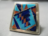 One Of The Best Vintage Native American Navajo Tommy Jackson Turquoise Sterling Silver Ring-Nativo Arts