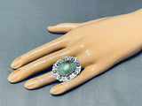 Outstanding San Felipe Royston Turquoise Sterling Silver Ring-Nativo Arts