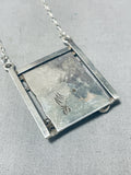 Charming Native American Navajo Sterling Silver Loom Necklace-Nativo Arts