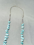 Amazing Vintage Native American Navajo Turquoise Sterling Silver Necklace-Nativo Arts