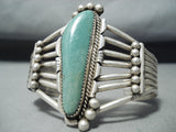 Nez Vintage Native American Navajo Royston Turquoise Sterling Silver Bracelet-Nativo Arts