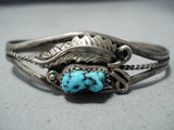 Wonderful Vintage Native American Navajo Sleeping Beauty Turquoise Sterling Silver Bracelet-Nativo Arts
