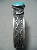 Superb Vintage Native American Navajo Carico Lake Turquoise Sterling Silver Bracelet-Nativo Arts