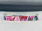 Vibrant Native American Navajo Spiny Oyster & Turquoise Sterling Silver Bracelet-Nativo Arts