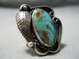 Wonderful Vintage Native American Navajo Royston Turquoise Sterling Silver Ring-Nativo Arts