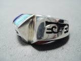 Noteworthy Lonn Parker Vintage Native American Navajo Turquoise Sterling Silver Ring-Nativo Arts