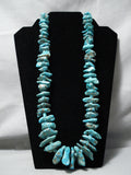 Tremendous Vintage Navajo Turquoise Necklace Old Native American-Nativo Arts