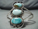 Danny Smith Navajo Royston Turquoise Sterling Silver Bracelet Native American-Nativo Arts