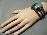 Magnificent Vintage Native American Navajo Royston Turquoise Sterling Silver Bracelet Old-Nativo Arts