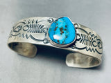 Important Jeanette Dale Vintage Native American Navajo Turquoise Sterling Silver Bracelet-Nativo Arts