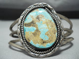 Incredible Vintage Native American Navajo Royston Turquoise Sterling Silver Bracelet-Nativo Arts