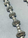Orville Tsinnie Hogan Bead Vintage Native American Navajo Turquoise Sterling Silver Necklace-Nativo Arts
