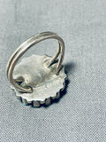 Incredible Signed Vintage Native American Zuni Turquoise Sterling Silver Ring-Nativo Arts