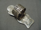 Important One Best Vintage Native American Navajo Turquoise Sterling Silver Ring-Nativo Arts