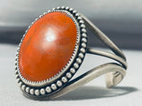 Dinosaur Fossil Very Rare Vintage Native American Navajo Sterling Silver Bracelet-Nativo Arts