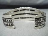 Superior Vintage Native American Navajo Royston Turquoise Sterling Silver Bracelet Old-Nativo Arts