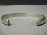 Thicker Vintage Native American Navajo Royston Turquoise Sterling Silver Bracelet Old-Nativo Arts